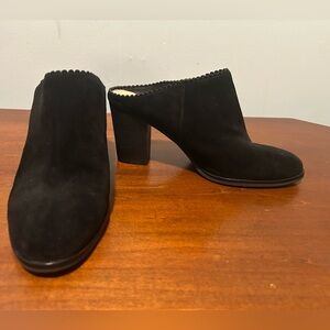 Via Spiga black suede mule size 7